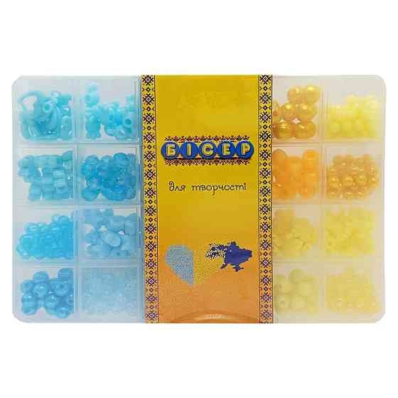 Набор бисера для изготовления креативных аксессуаров PL-15/01/04 бусины, бисер, подвески Винница