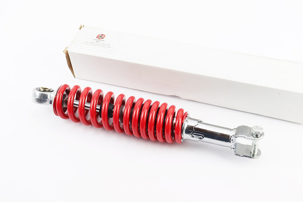 Амортизатор задній GY6/Honda - 280мм*d51мм (втулка 10мм / вилка 8мм) регул., червоний Киев - изображение 1
