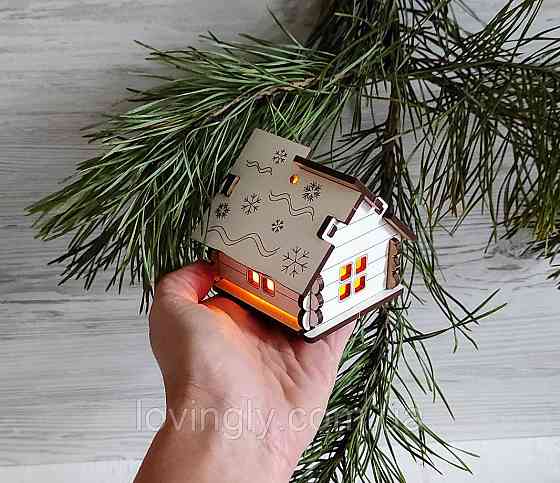 3D новорічна листівка з вашим написом або логотипом. Ірпінь