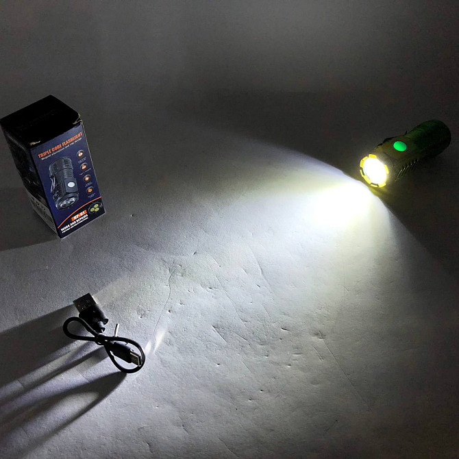Маленький корманный фонарик PLD-HP01-3LED, Армейский фонарик тактический, Фонарь для FI-343 домашних нужд Киев - изображение 7