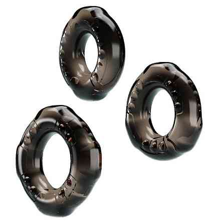 Набор из 3-х эрекционных колец COCK THREE RINGS, BI-210263 Sex Aura Киев