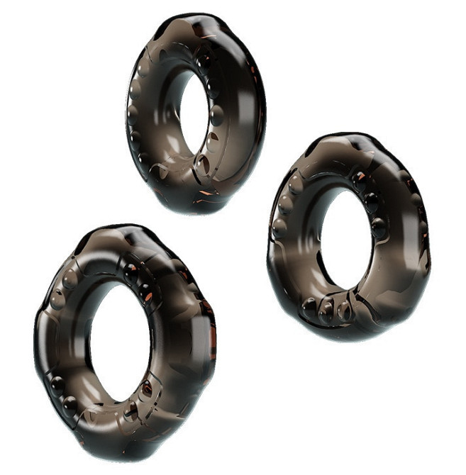 Набор из 3-х эрекционных колец COCK THREE RINGS, BI-210263 Sex Aura Киев - изображение 3