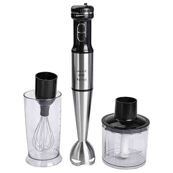 Блендер ручний занурювальний 800 Вт чаша з вінчиком подрібнювач (чопер) Sokany SK-768-4 Київ