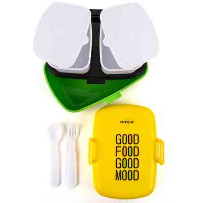 Ланч-бокс детский Kite с наполнением 1150 мл, желтый (K23-180-4) Винница