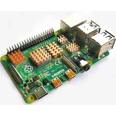 Додаткове обладнання для Мікро ПК Raspberry Pi комплект радіаторів для Raspberry Pi 4, мідь, 5 шт (RA603) Вінниця