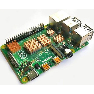 Додаткове обладнання для Мікро ПК Raspberry Pi комплект радіаторів для Raspberry Pi 4, мідь, 5 шт (RA603) Вінниця - фото 2