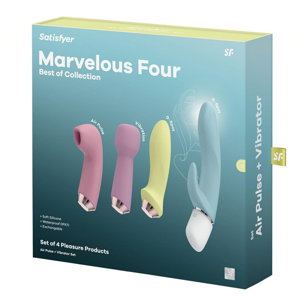 Подарочный набор секс-игрушек Satisfyer Marvelous Four Sex Aura Киев - изображение 7