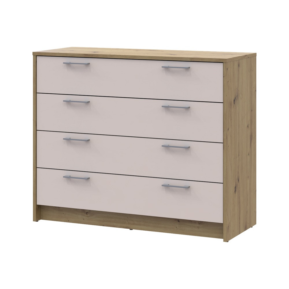 Комод Doros Ронди Дуб Артизан/Кашемир 4 ящика 100х40х82 DRS-011782 (41516187) Днепр - изображение 1