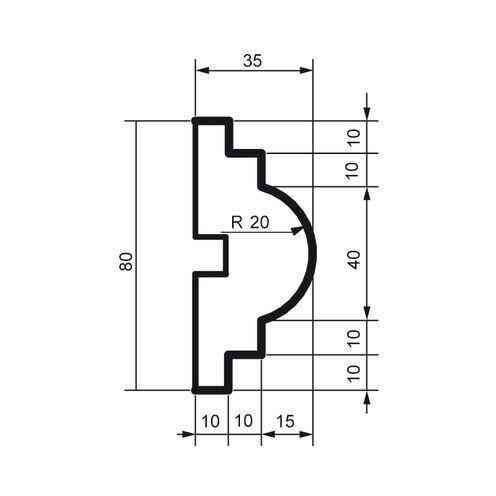 Молдинг фасадный Prestige Decor MC 149 Днепр