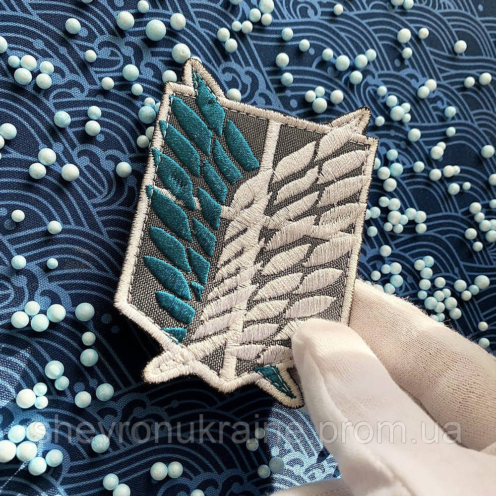 Шеврон Легион разведки. Атака титанов (Форма контурная. На липучке) Размер 9x7см Киев - изображение 4