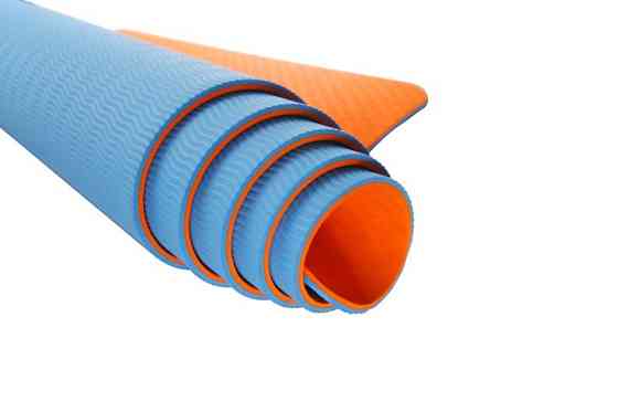 Коврик для йоги та фітнесу U-POWEX TPE Yoga mat Orange/Blue (183х61х0.6) Кам'янське