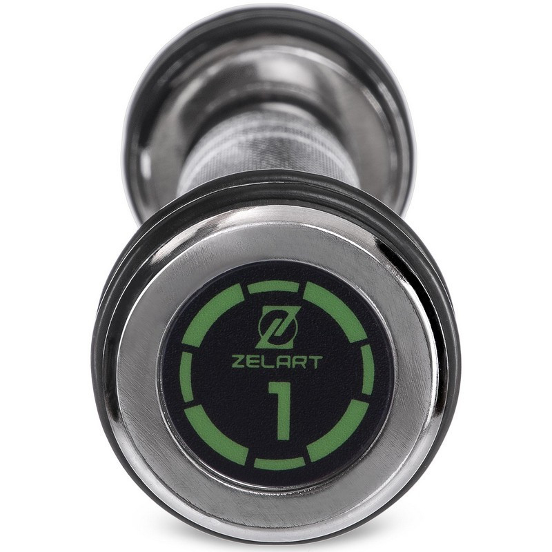 Гантель 1 кг хромированная Zelart-2622-1 Киев - изображение 4