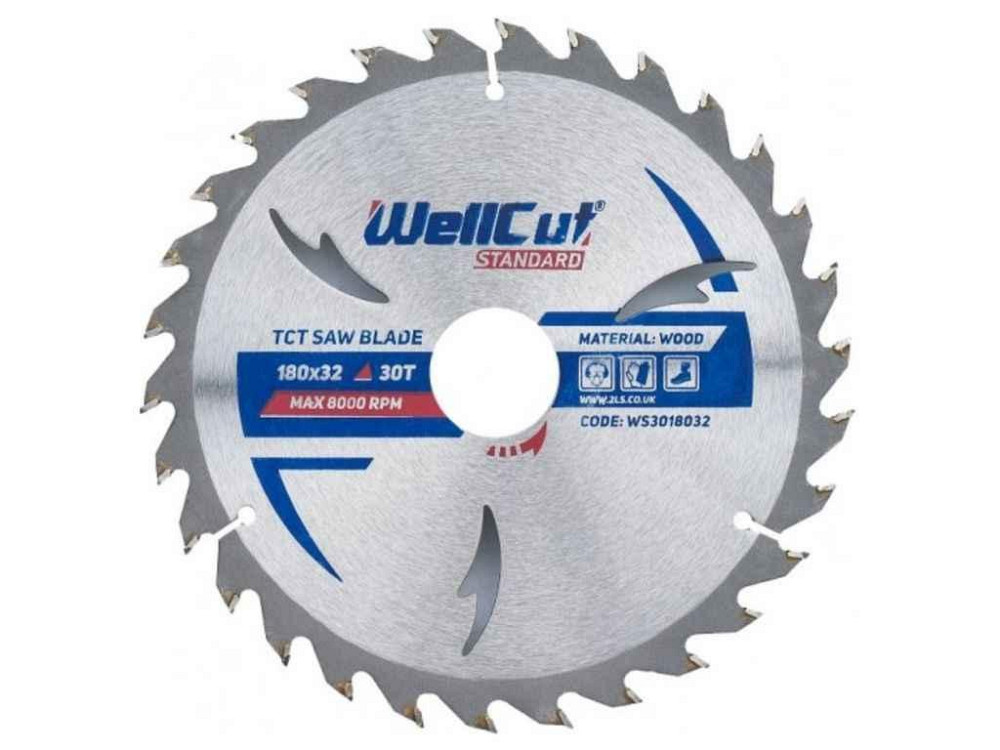 Диск пильний 180мм х32мм 30Т ТМ WellCut Київ - фото 1