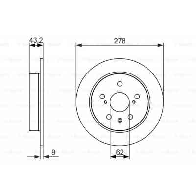 Тормозной диск Bosch 0 986 479 047 Винница