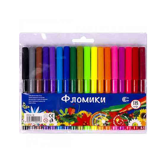 Дитячі Фломастери "Фломіки" COLOR-IT CR550-18 18 кольорів Вінниця