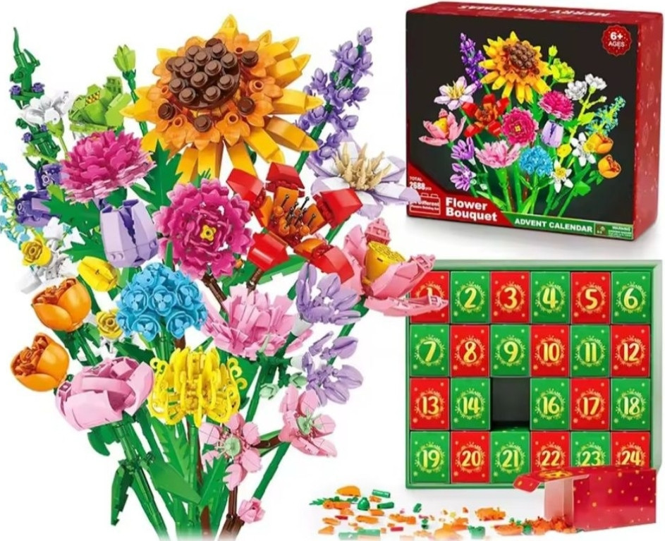 Адвент-календарь LEGO Flowers | подарок к Новому году. Киев - изображение 1
