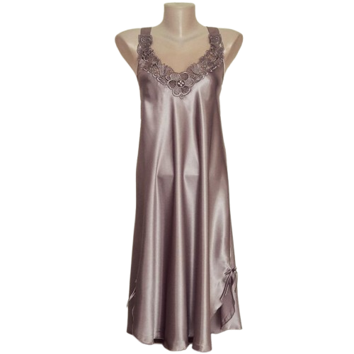 Жіноча атласна нічнушка Jasmin (Бежевий) 2XL Київ