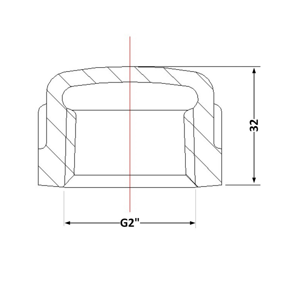 Заглушка чавунна 2" ВР Київ - фото 2