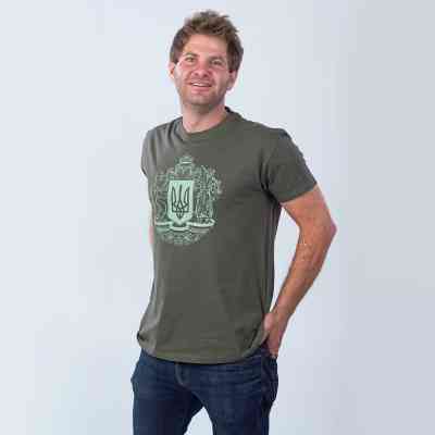 Футболка Sol's Imperial 190 Герб України хакі L (11500269/137L) Винница