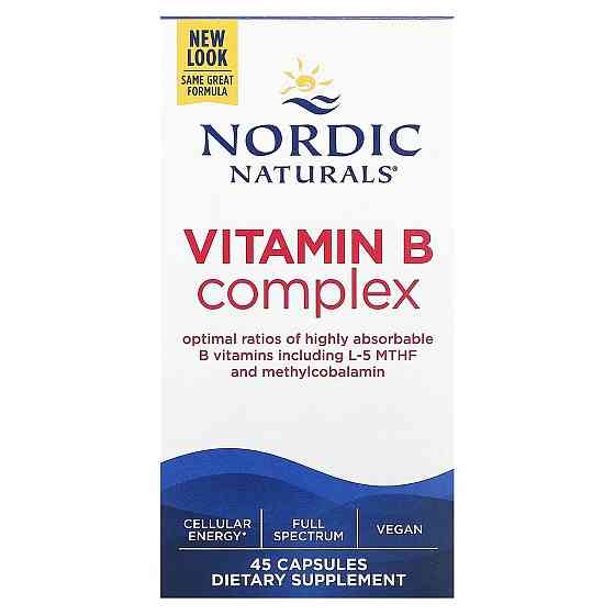 Комплекс вітамінів групи В Nordic Naturals Vitamin B Complex 45 гел капс Київ