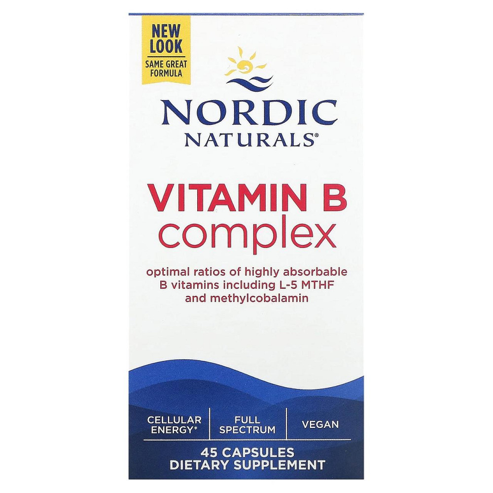 Комплекс витаминов группы В Nordic Naturals Vitamin B Complex 45 гел капс Киев - изображение 2