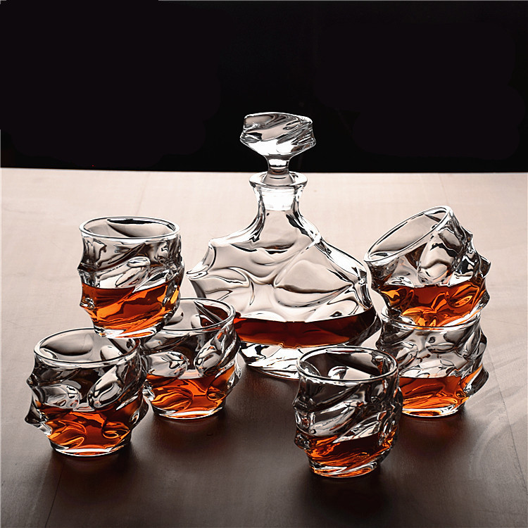 НАБОР Декантер и 6 бокалов, Штоф, Графин для крепких напитков  Calypso Кременчуг - изображение 1