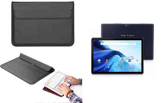 Чохол-конверт VitoCase для Pritom Tronpad M10, з функцією підставки для планшета Чорний Київ