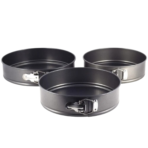 Набір роз'ємних форм для випічки 3шт (Ø24/26/28*6.5см) з вуглецевої сталі Житомир - фото 7