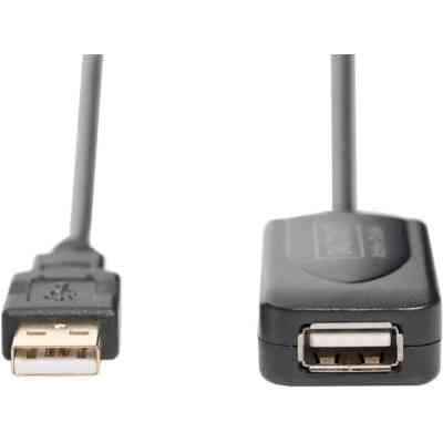 Дата кабель USB 2.0 AM/AF 5.0 m active Digitus (DA-70130-4) Винница