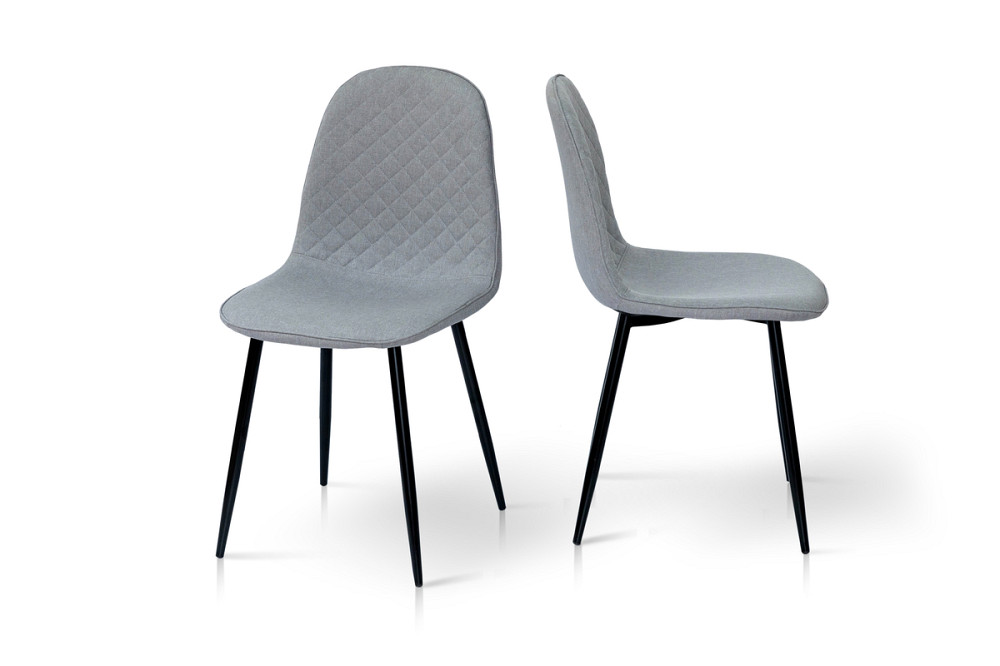 Стілець Марс, чорний/ тканина сіра Київ - фото 4