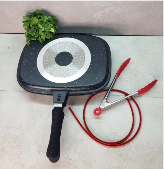 EB-8138 Сковорода - Гриль c Индукционным Дном С Обеих Сторон 32х25х4.8 Одесса - изображение 6