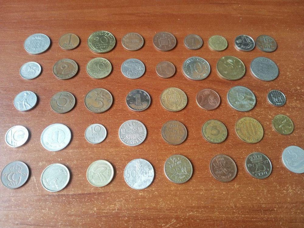 Гора іноземних монет! 41 шт. БЕЗ ПОВТОРА Полтава - фото 1