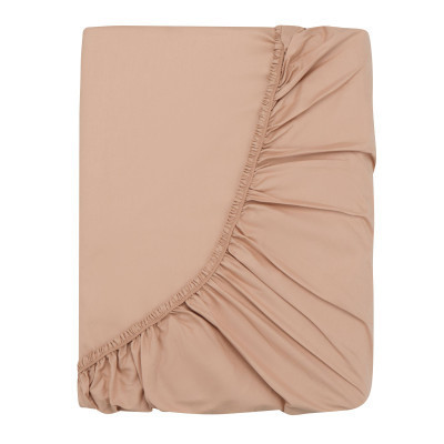 Простынь Ardesto на резинке Mix&Match, 100% хлопок, сатин бежевый 180х200+30 см (ART1820FSI) Винница - изображение 4