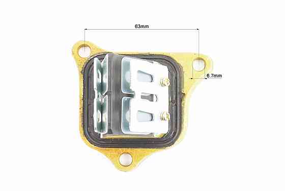 Клапан пелюстковий карбюратора Honda AF-34/35 (під 3 болти, корпус метал), від 5шт -10% Киев