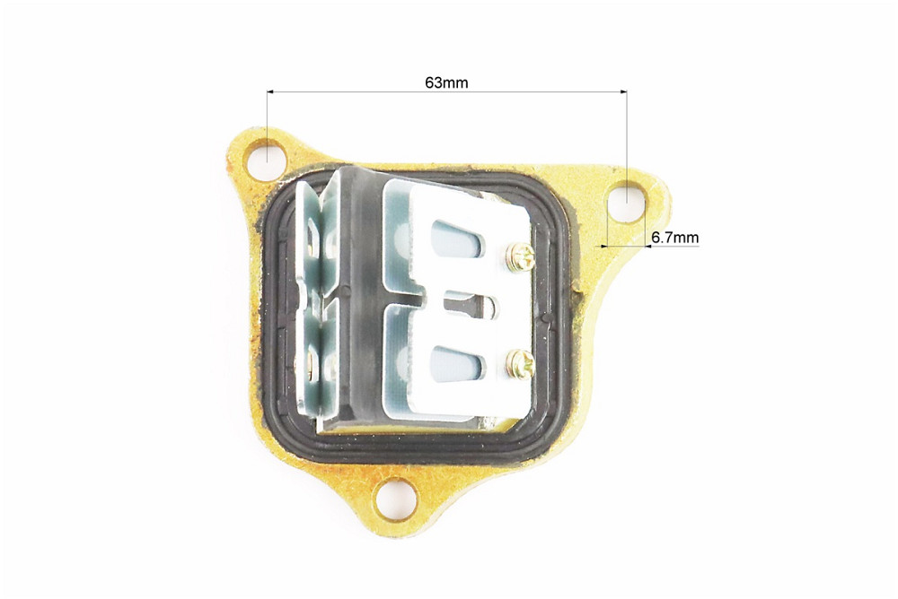 Клапан пелюстковий карбюратора Honda AF-34/35 (під 3 болти, корпус метал), від 5шт -10% Киев - изображение 3
