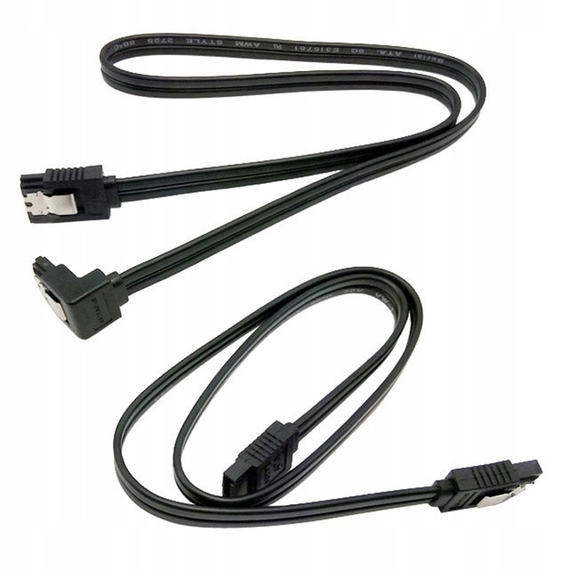 Комплект кабелей SATA III 50 См SATA 3 6 ГБ / С УГОЛ SSD HDD Киев - изображение 1