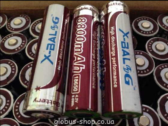 Акумулятор Li-ion 18650 2400mAh 4.2V Purple X-Balog 2430/8707 для використання у ліхтарях, годинника Київ