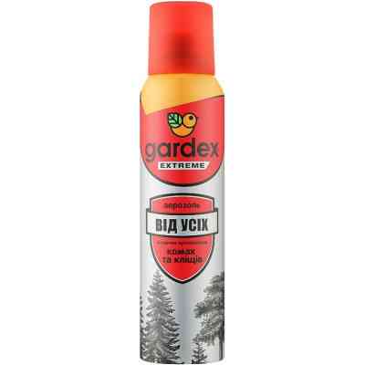 Аэрозоль от насекомых Gardex Extreme от всех летающих кровососущих насекомых и клещей 125 мл (5904114080031) Винница