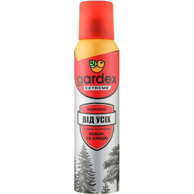 Аерозоль від комах Gardex Extreme від усіх літаючих кровососучих комах і кліщів 125 мл (5904114080031) Вінниця - фото 1