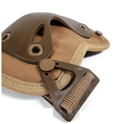 Тактический комплект Наколенники + налокотники из ударопрочного пластика FH 77 (Коричневый) Киев - изображение 2