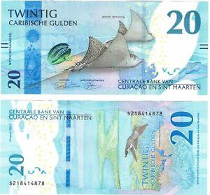 Кюрасао і Сінт-Мартін / Кюрасао и Синт-Мартин / Curacao & Sint Maarten 20 Gulden 2025 Pick 2 UNC Полтава - фото 1