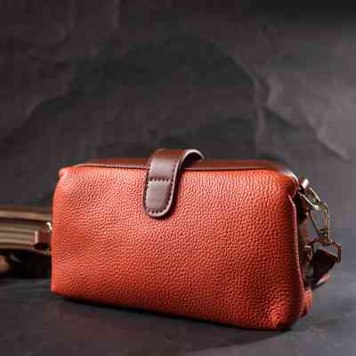 Сумка Vintage Из натуральной кожи Оранжевая (22424) Винница