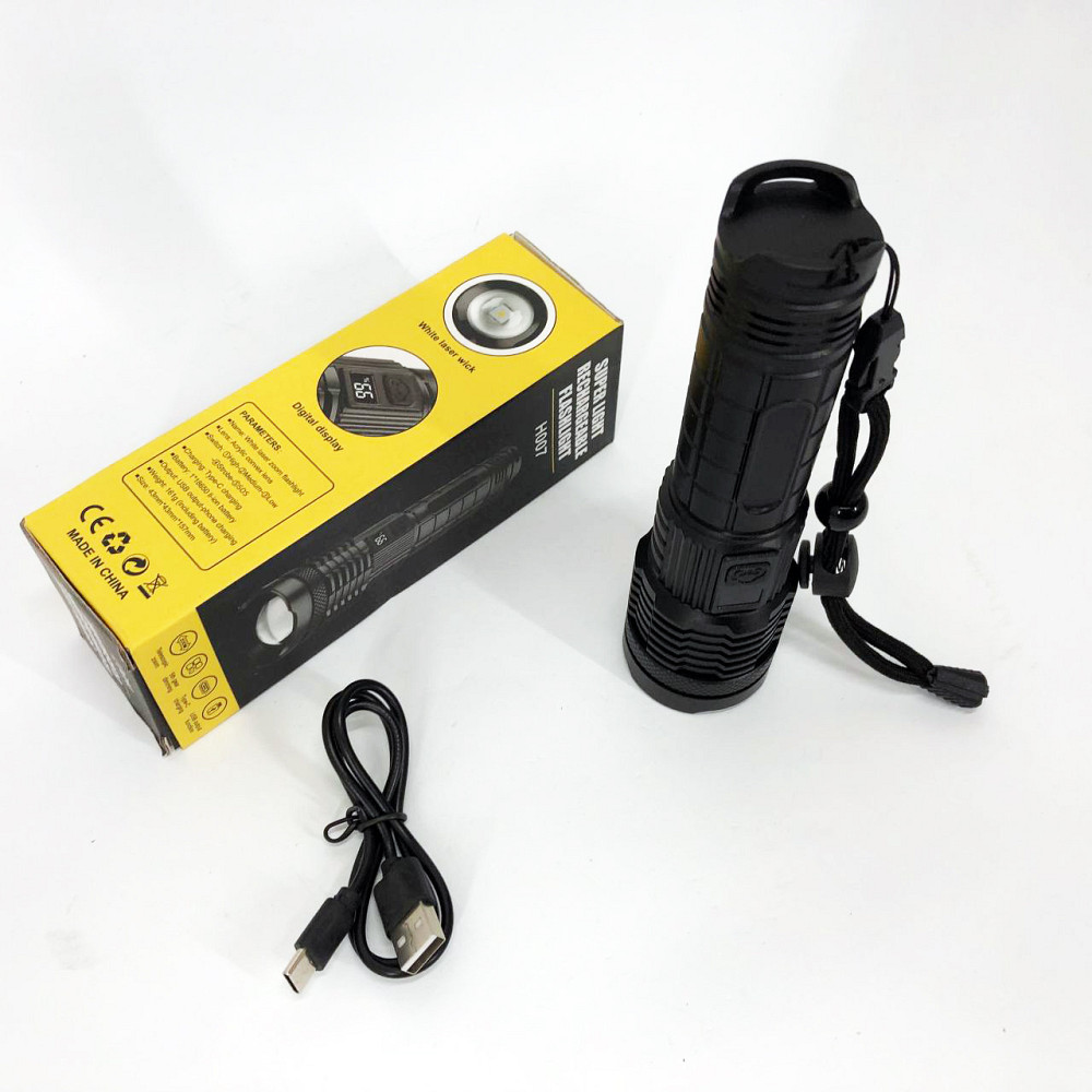 Пылевлагозащищенный ударопрочный фонарь PLD-H007, Профессиональный тактический фонарик CU-77 Львов - изображение 1