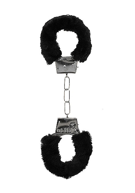 Наручники - Ouch! Beginner's Handcuffs Furry Black Sex Aura Київ - фото 2