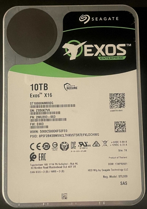 Жорсткий диск Seagate Exos X16 10TB SAS. Київ - фото 2