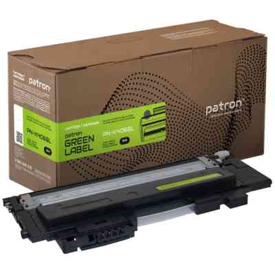 Тонер-картридж Patron Samsung CLT-406S Green Label, black (PN-K406GL) Винница