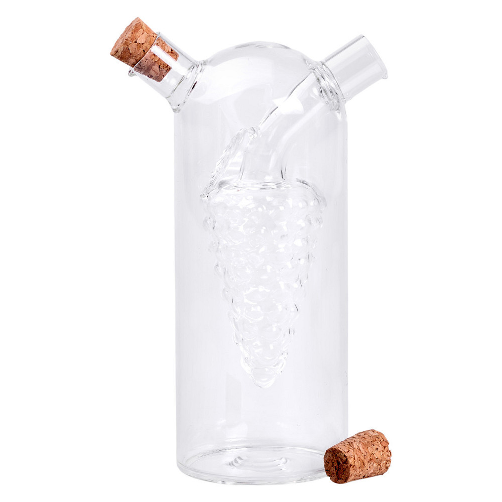 Скляна пляшка для олії та оцту 380 мл 2 в 1 Київ - фото 3