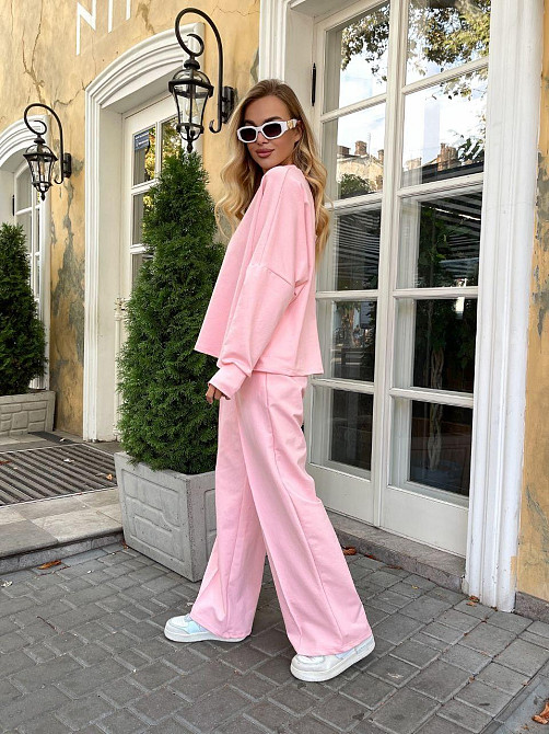 Жіночий стильний повсякденний костюм турецька двонитка Одеса - фото 5