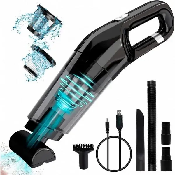 Ручний акумуляторний пилосос LT-113 120Вт, 30 хв роботи, потужний для авто та будинку, компактний Одеса - фото 1