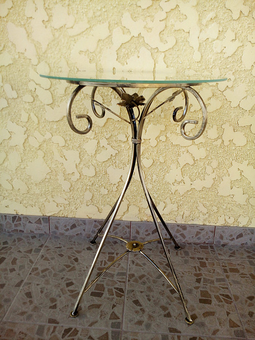 Столик журнальний кований круглий малий M-053 Київ - фото 5